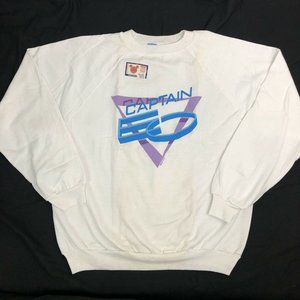 RARE VTG Deadstock Captain EO 1986 Disney Michael Jackson Promo Sweatshirt Sz L